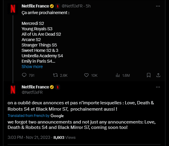 Black Mirror 7ª temporada anunciada pela Netflix França