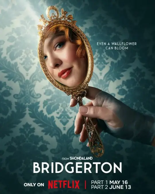 Pôster da Netflix da 3ª temporada de Bridgerton