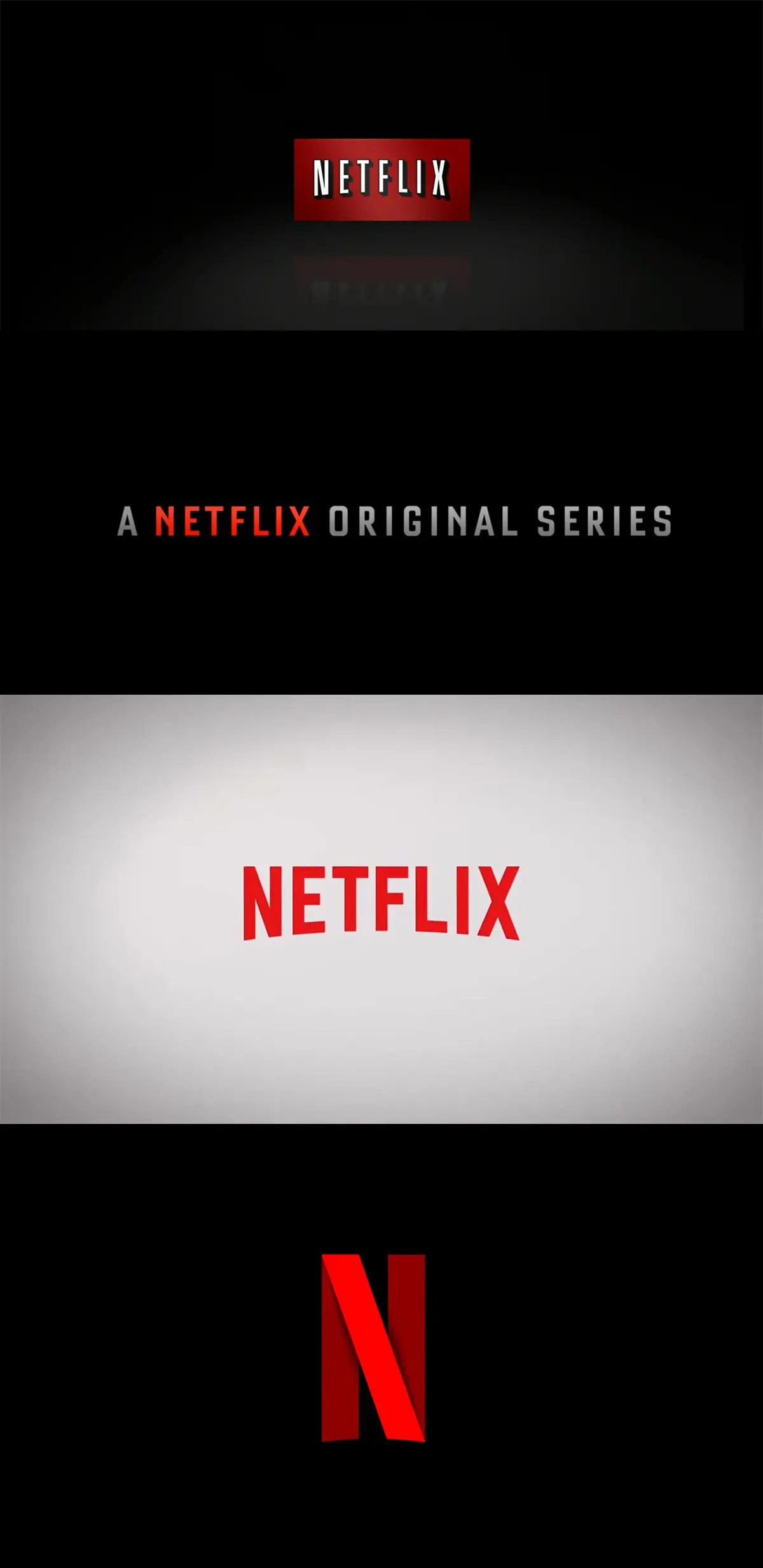 Introduções originais da Netflix ao longo dos anos