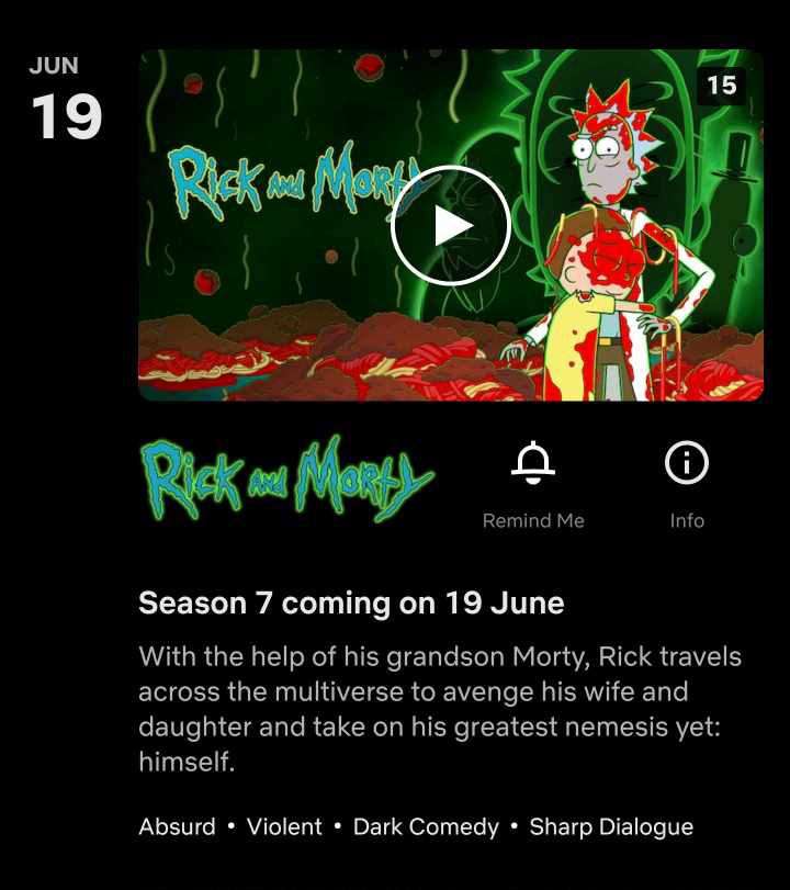Confirmação da 7ª temporada de Rick e Morty na Netflix
